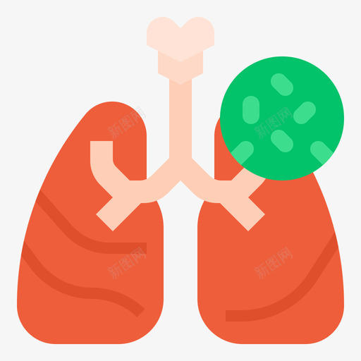 肺炎病毒9扁平svg_新图网 https://ixintu.com 肺炎 病毒 扁平