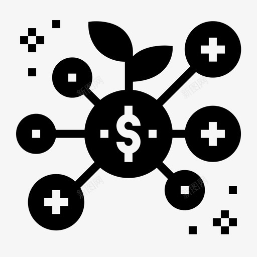股息会计硬币svg_新图网 https://ixintu.com 股息 会计 硬币 增长