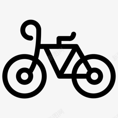 自行车假日运动图标