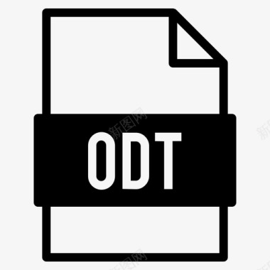 odt文件文档扩展名图标