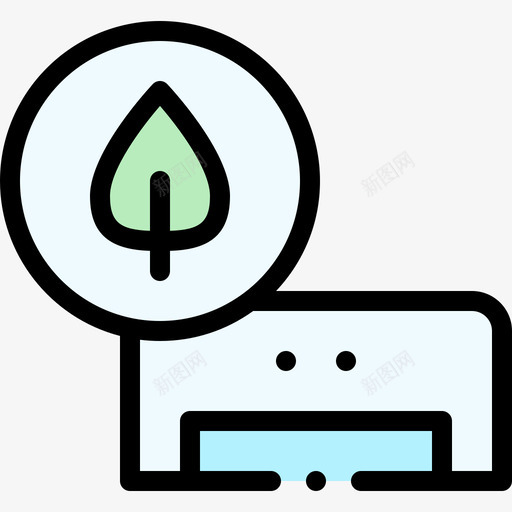 洁净空气空调8线性颜色svg_新图网 https://ixintu.com 洁净 空气 空调 线性 颜色