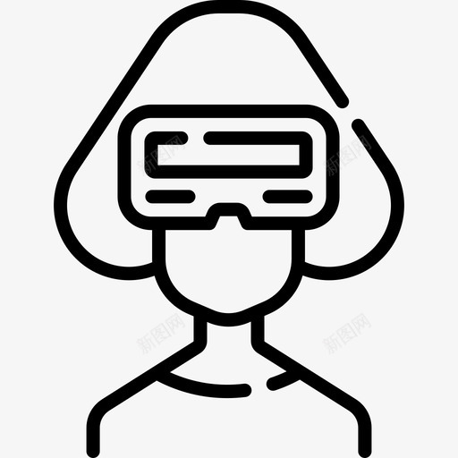 虚拟现实眼镜呆在家里21线性svg_新图网 https://ixintu.com 虚拟现实 眼镜 呆在 呆在家 家里 线性