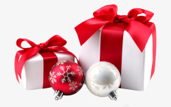 圣诞礼品盒水晶球抠图节日素材