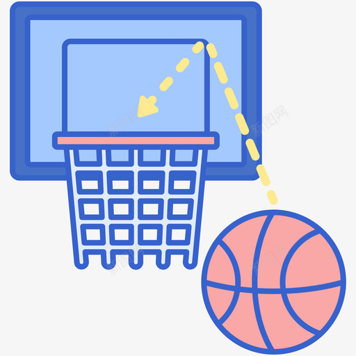 投篮篮球59线颜色svg_新图网 https://ixintu.com 投篮 篮球 颜色