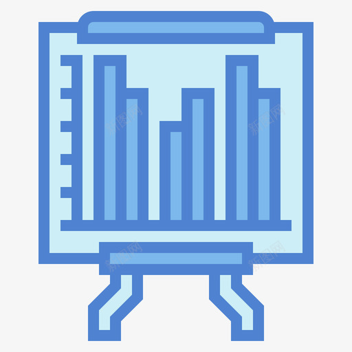 柱状图业务524蓝色svg_新图网 https://ixintu.com 柱状 业务 蓝色