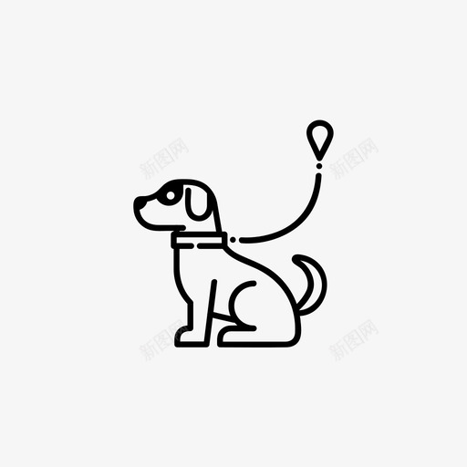 遛狗皮带狗svg_新图网 https://ixintu.com 遛狗 皮带 宠物 专业服务