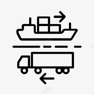 多式联运货物集装箱图标