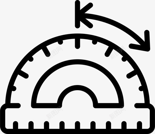 量角器大地测量和测量2直线svg_新图网 https://ixintu.com 量角器 大地测量 测量 直线