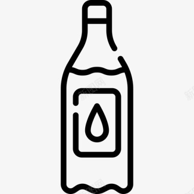 水瓶美式足球70直线型图标