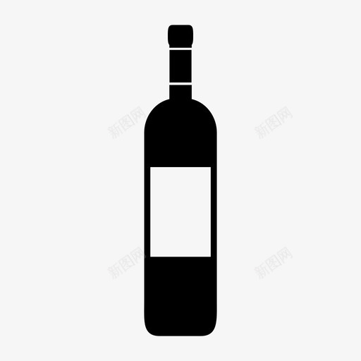葡萄酒饮料瓶子svg_新图网 https://ixintu.com 饮料 葡萄酒 瓶子 酒瓶 容器