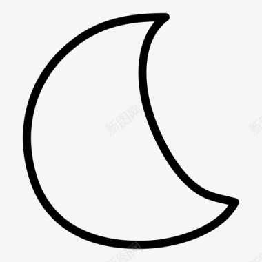 月亮夜晚轨道图标