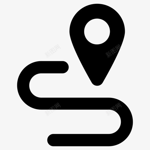 跟踪目的地导航svg_新图网 https://ixintu.com 跟踪 目的地 导航 路线 方式