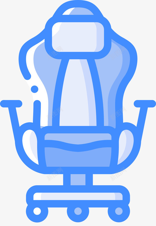 椅子竞技游戏4蓝色svg_新图网 https://ixintu.com 椅子 竞技游戏 蓝色