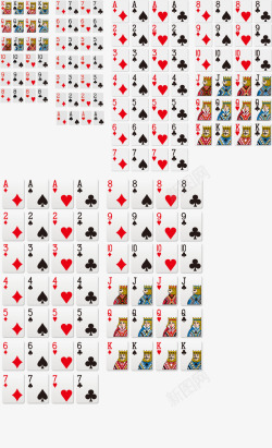 为了做UI找了好久扑克牌因为太小了用不上最后自己拼素材