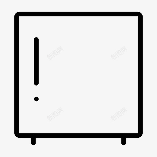 迷你冰箱电器冰箱svg_新图网 https://ixintu.com 冰箱 迷你 电器 厨房 家用电器