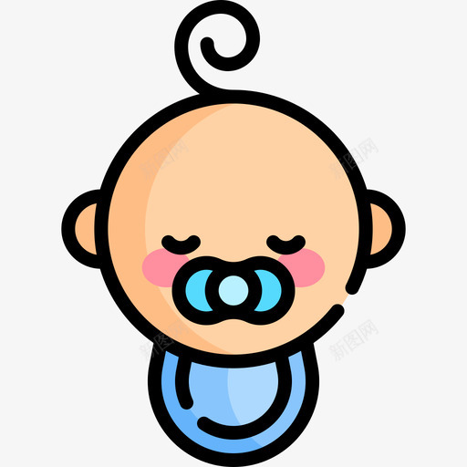 男婴婴儿和玩具14线性颜色svg_新图网 https://ixintu.com 男婴 婴儿 玩具 线性 颜色