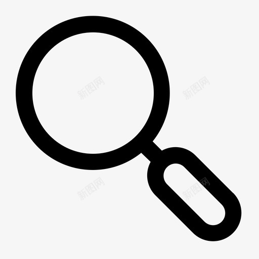 搜索应用程序基本svg_新图网 https://ixintu.com 基本 用户界面 搜索 应用程序 玻璃 圆形 1卷