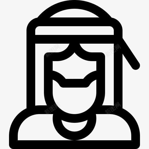 嬉皮士嬉皮士34线性svg_新图网 https://ixintu.com 嬉皮士 线性