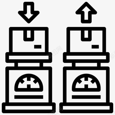 重量批量生产27线性图标