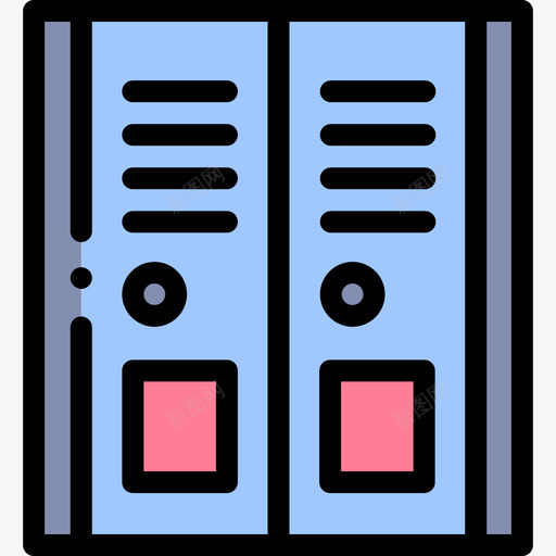 储物柜大学71线性颜色svg_新图网 https://ixintu.com 储物柜 大学 线性 颜色