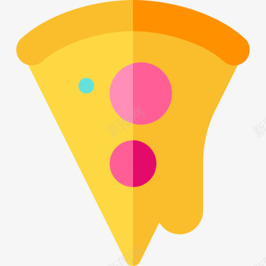 披萨90年代1扁平图标