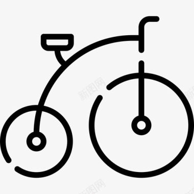 自行车马戏团110线性图标