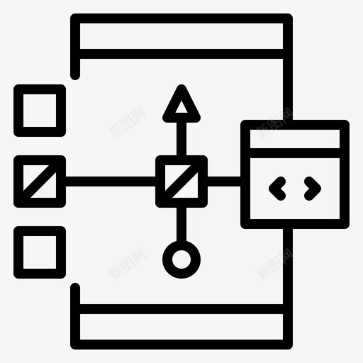 应用程序编码开发svg_新图网 https://ixintu.com 编码 开发 应用程序 流程图 编程