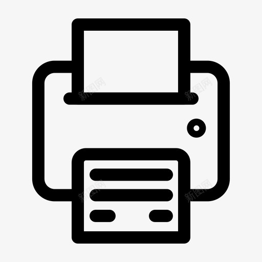 打印机业务文档svg_新图网 https://ixintu.com 办公室 打印机 业务 文档 手机 图标