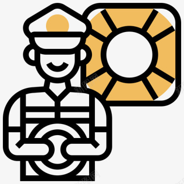 海岸警卫队公共服务30黄影图标