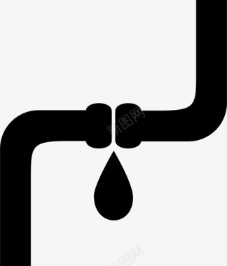 管道水水滴图标
