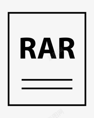 rar文档扩展名图标