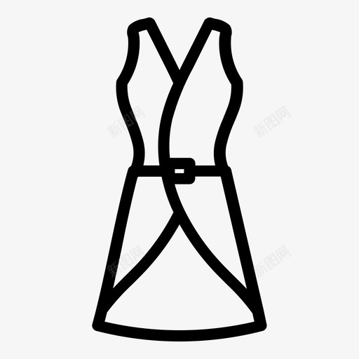 性感连衣裙服装时尚svg_新图网 https://ixintu.com 连衣裙 性感 服装 时尚 轮廓