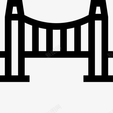 90城市直线桥图标