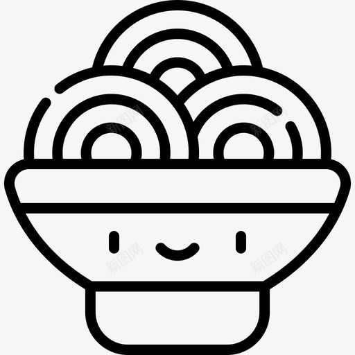 拉面快餐109直式svg_新图网 https://ixintu.com 拉面 快餐 直式