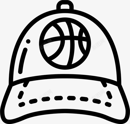 篮球帽62号直线型svg_新图网 https://ixintu.com 篮球 62号 直线 线型