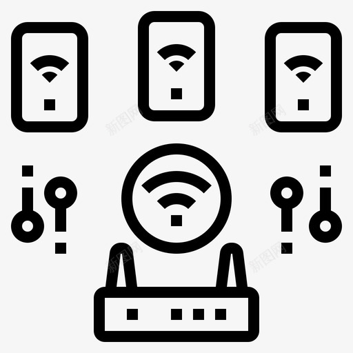 网络网络技术23线性svg_新图网 https://ixintu.com 网络 网络技术 线性