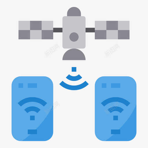 卫星网络技术25平面svg_新图网 https://ixintu.com 卫星 网络技术 平面