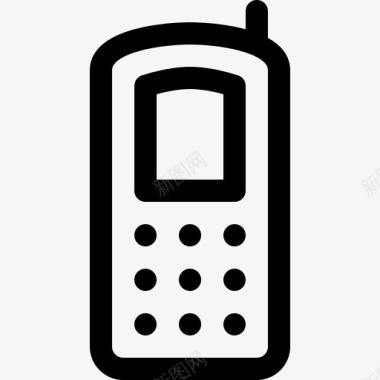 旧电话90年代2直拨电话图标