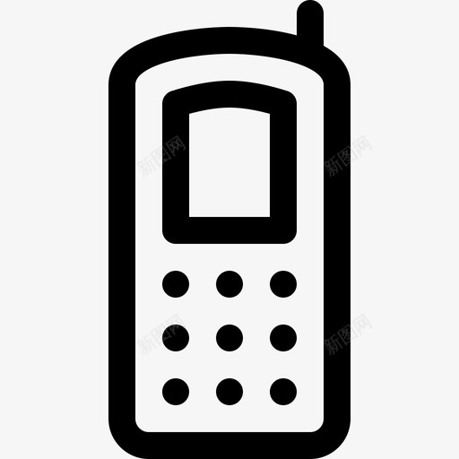 旧电话90年代2直拨电话svg_新图网 https://ixintu.com 电话 90年代 直拨