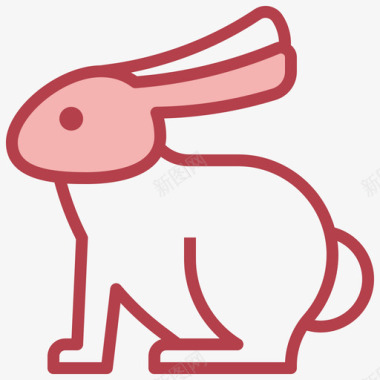 兔子兽医79红色图标