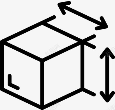 立方体大地测量和测量2线性图标