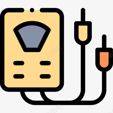 电压表工业过程55线性颜色图标