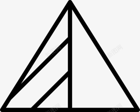 三角形几何半图标