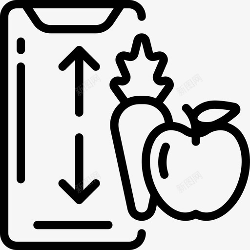 食品应用程序饮食与健身3线性svg_新图网 https://ixintu.com 食品 应用程序 饮食 健身 线性