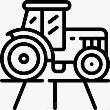 拖拉机农业69直线图标