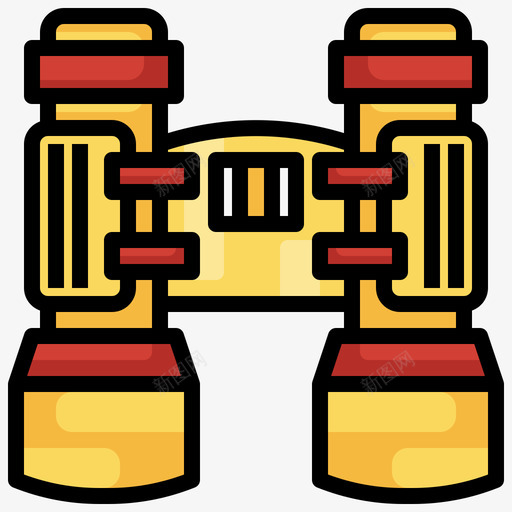 双筒望远镜野营176线性颜色svg_新图网 https://ixintu.com 双筒 望远镜 野营 线性 颜色