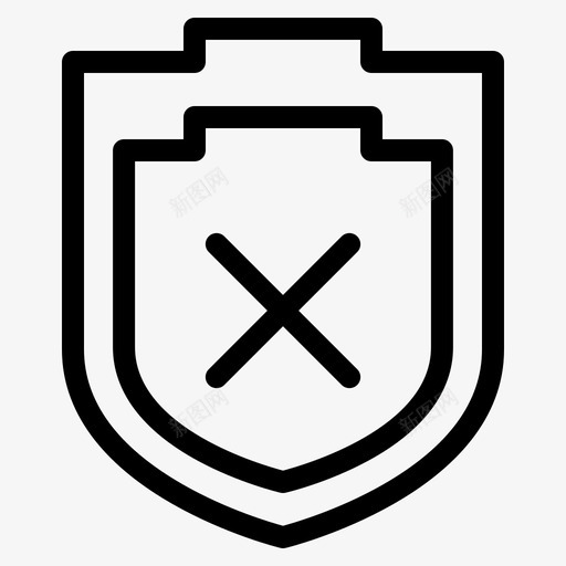 安全防护罩警告svg_新图网 https://ixintu.com 安全 安全防护 防护罩 警告