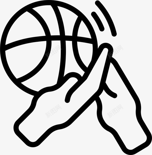 球篮球62直线型svg_新图网 https://ixintu.com 篮球 直线 线型