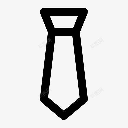 领带商务服装svg_新图网 https://ixintu.com 领带 商务 服装 时尚 办公 商务管理 条线