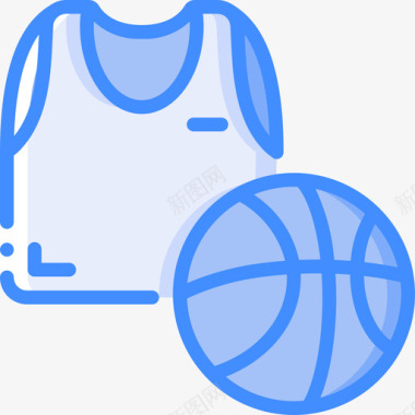 背心篮球64蓝色图标